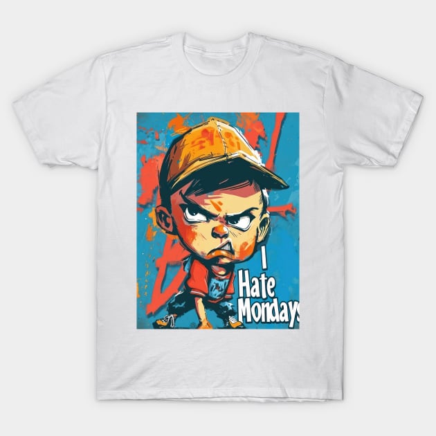 I Hate Mondays T-Shirt by TooplesArt